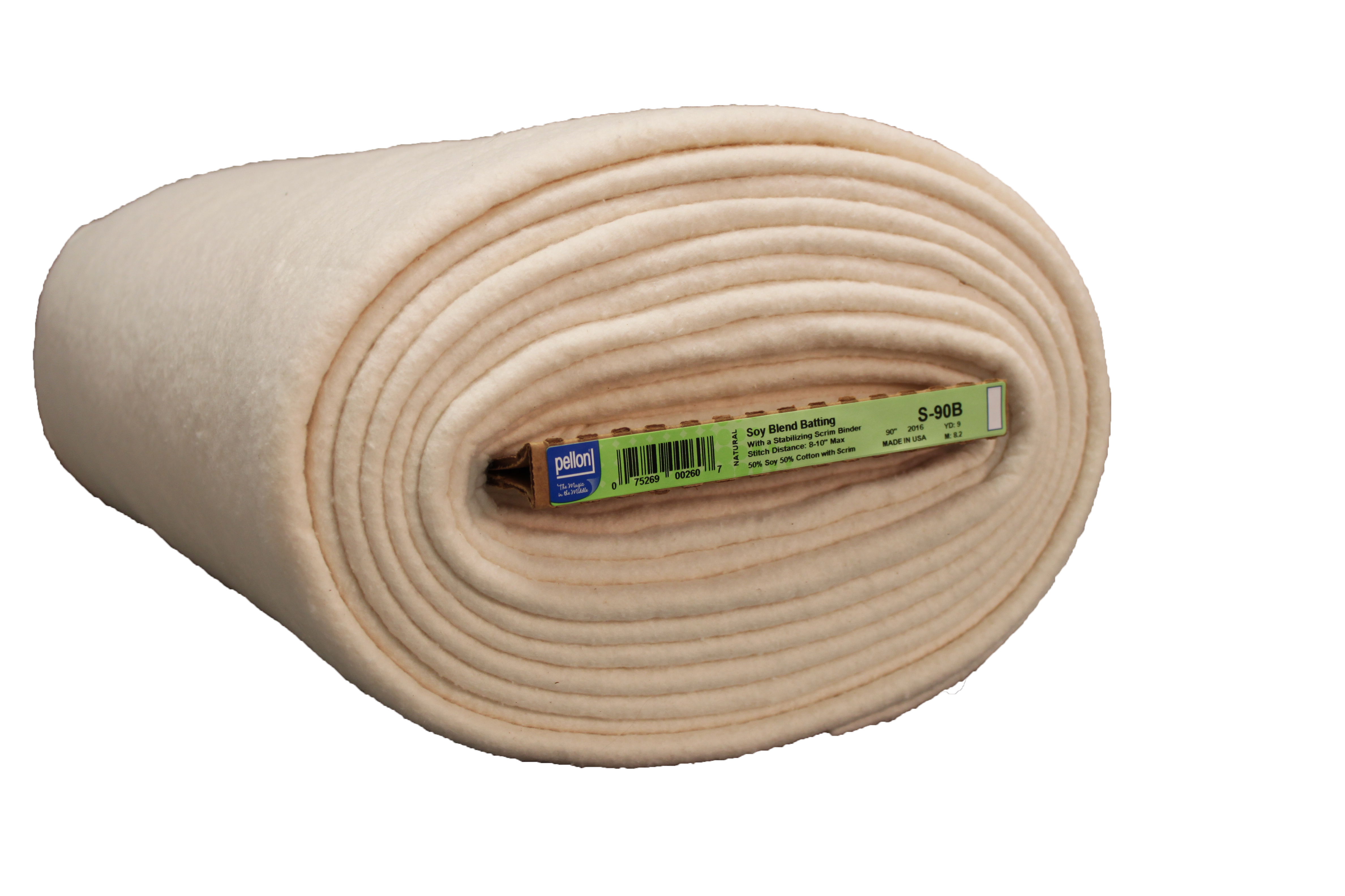 Pellon Natural Cotton Quilting Batting, off-White 90 x 30 Yards by the  Bolt 
