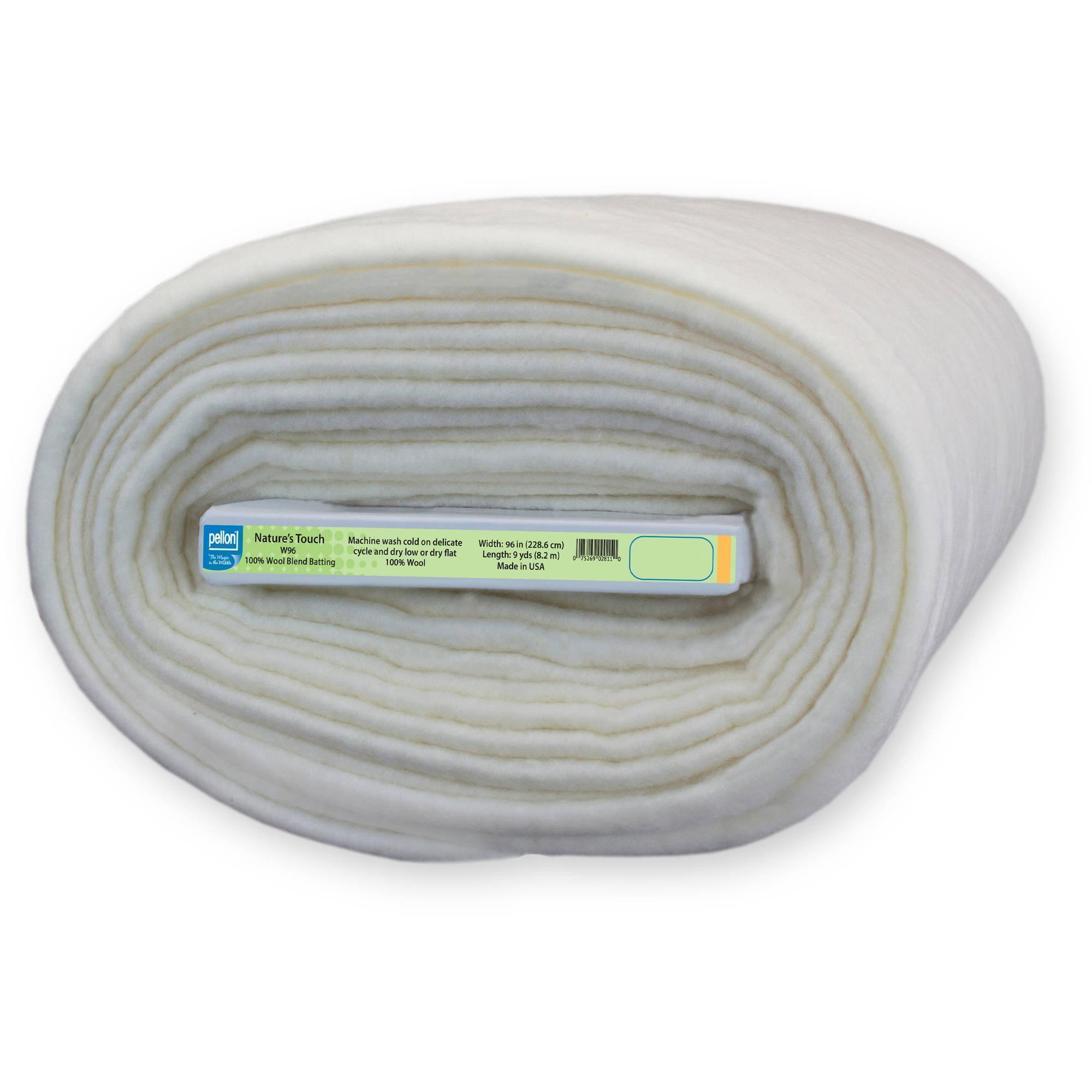 Pellon Natural Cotton Quilting Batting, off-White 90 x 30 Yards by the Bolt  